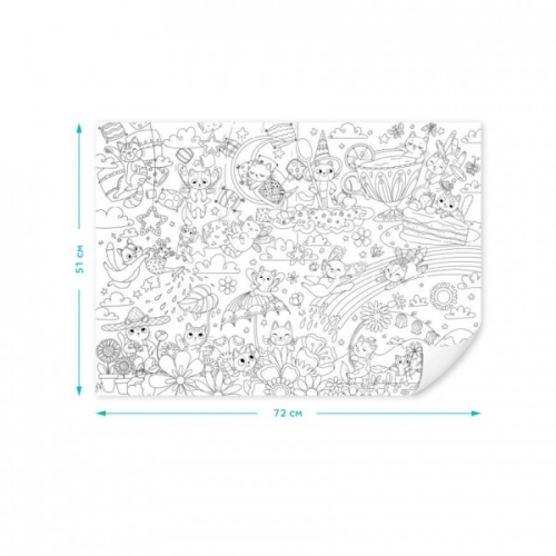 Kolorowanka w rolce Fantastyczne koty 300945